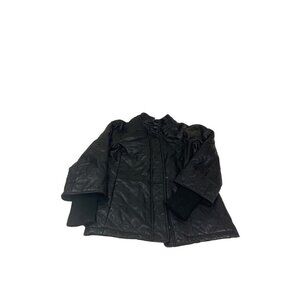 Isaac Mizrahi Black Leather Jacket “Chevy Malibu”. Sz S